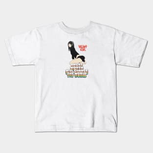 Angry Women Will Change The World Kids T-Shirt